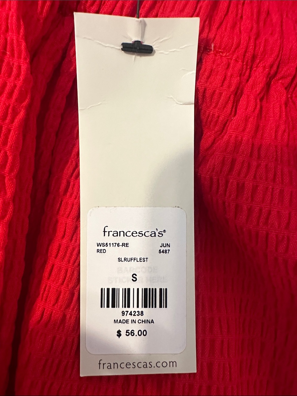Francesca's Collections Red Ruffled Strap Mini Dress - Picture 3 of 3
